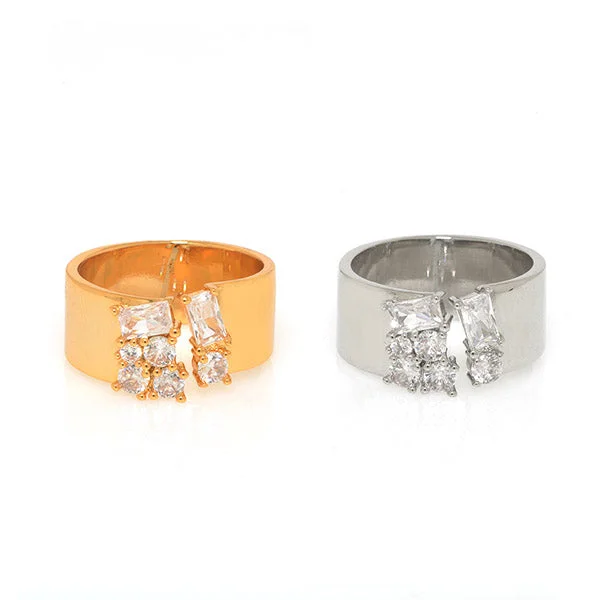 women's rings with princess-cut diamond -Bijou Ring