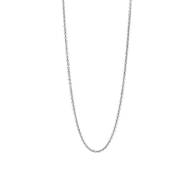 women's necklaces with fine detailing -Ti Sento Sterling Silver Anchor Chain