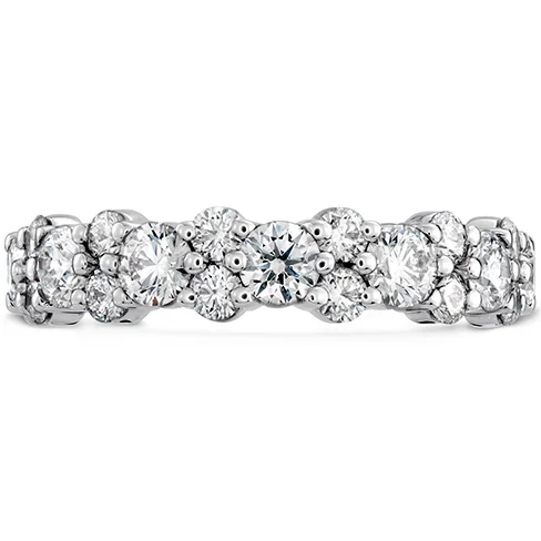 women's engagement rings with cubic zirconia -Hearts On Fire Gracious Diamond Band