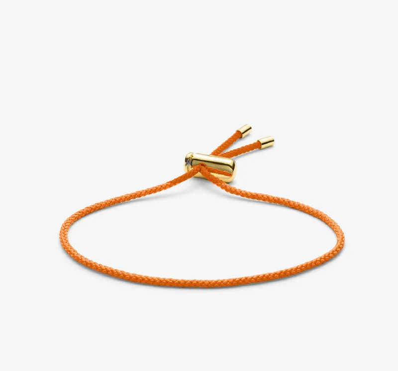 women's bracelets with dainty chain -Cameron Cord Bracelet | Orange