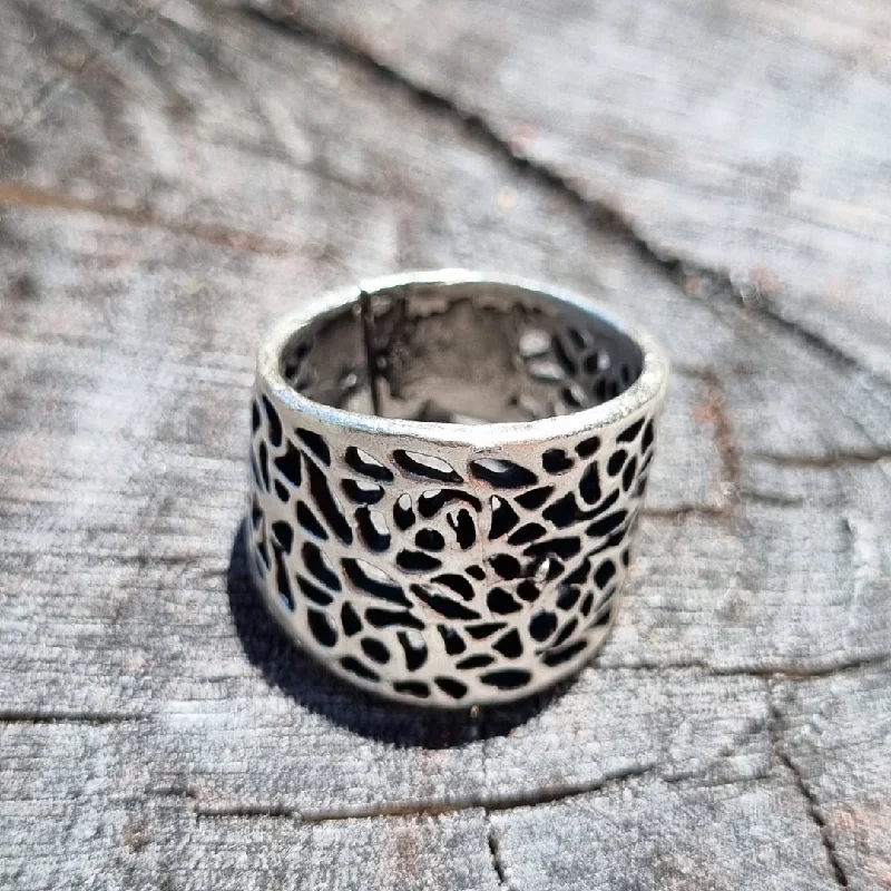 women's rings gold -Anatolian Boho Ring - "Filigree Frances"