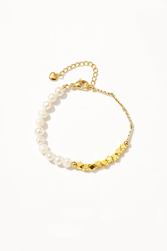 women's bracelets with vintage design -Zarina Pearl Mix Bracelet