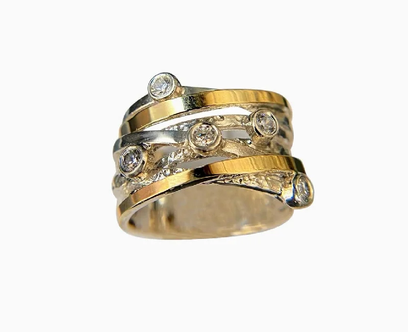 women's rings with twist design -Yaron Morhaim Cocktail Ring