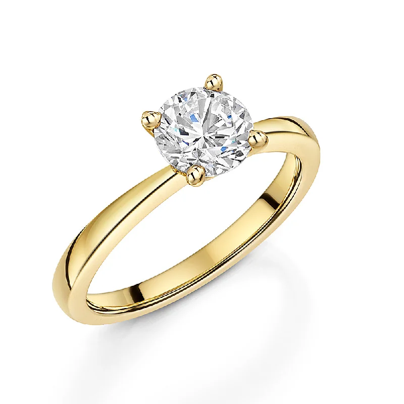 women's rings with intricate details -Jools Gold Vermeil 1.5ct Brilliant Cut Cubic Zirconia Ring