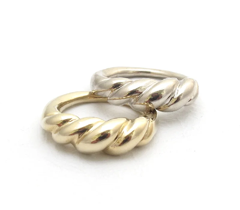 women's rings with colored diamonds -Rope Rings