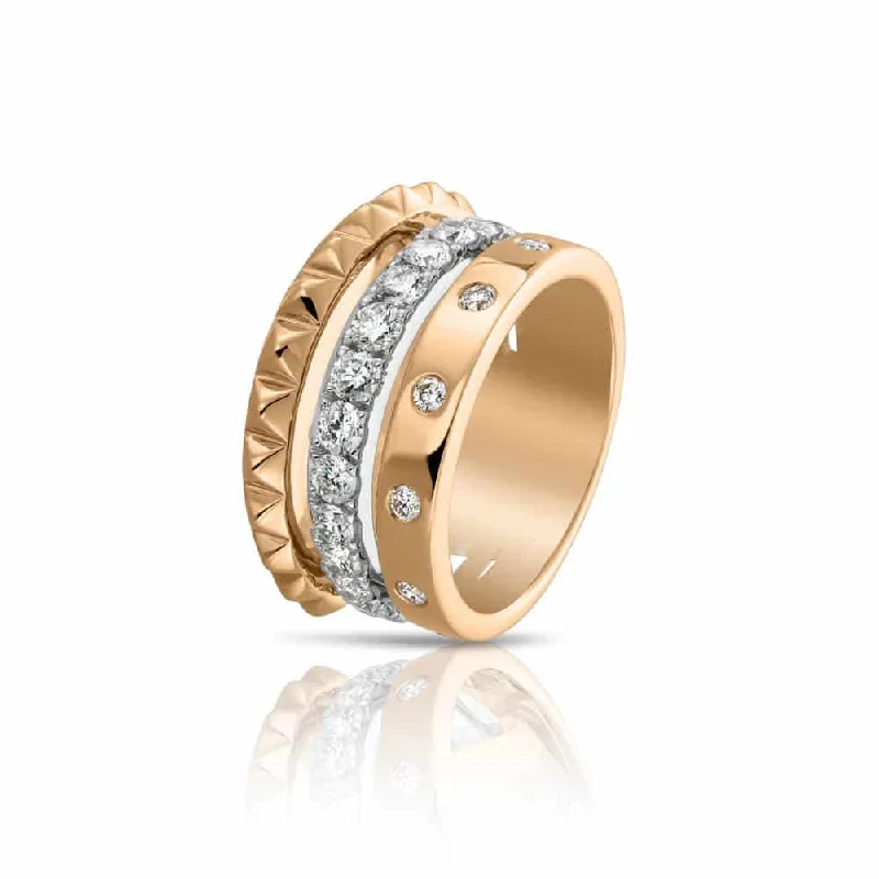 women's rings with mixed metal design -Cubini Collection Ring