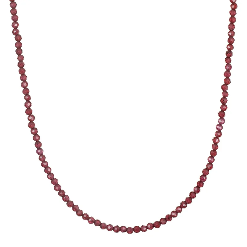 women's necklaces with sparkling halo pendant -Grounded in Positivity Red Garnet Root Chakra Choker