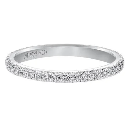 women's engagement rings with rose-cut diamond -Diamond Pave Band