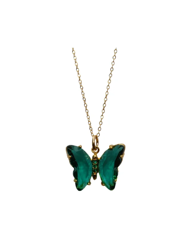 women's necklaces with cubic zirconia pendant -Butterfly Dreams