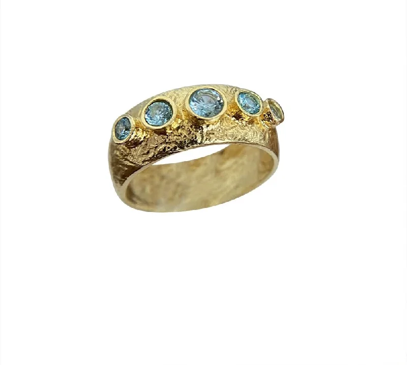 women's rings with sapphire -Yaron Morhaim Blue by Blue Topaz Ring