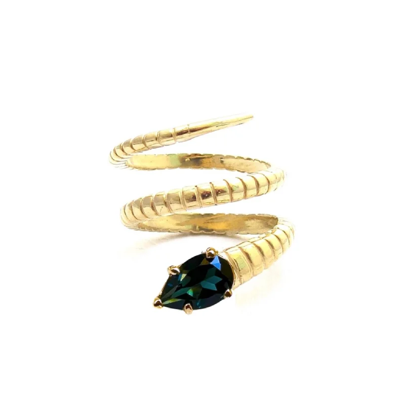 women's rings with eternity band -Serpent Ring