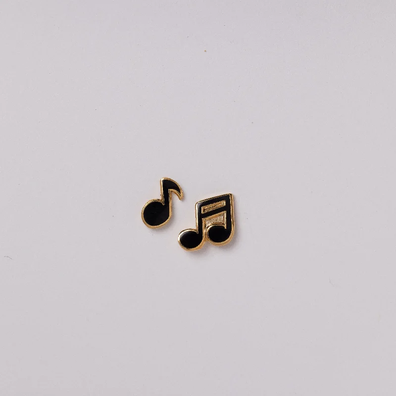 women's earrings with multi-stone design -Musical Notes Earrings