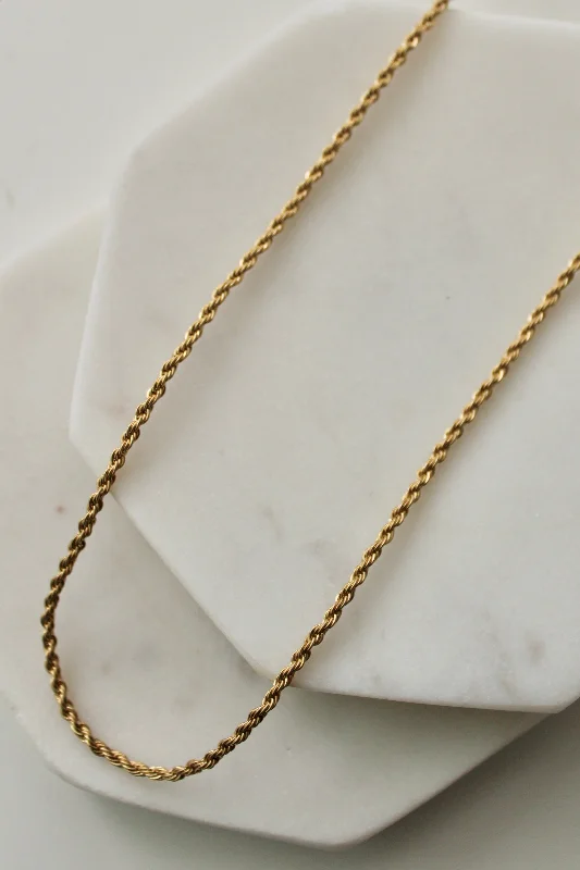 women's necklaces with statement necklace -Classic Dainty Rope Chain