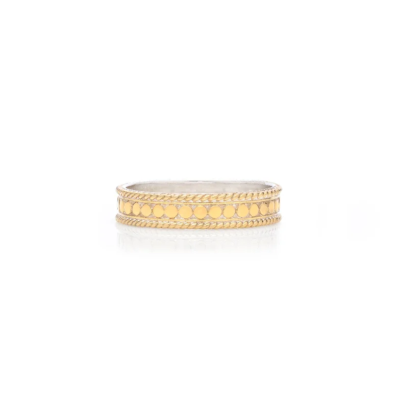 women's rings with cubic zirconia -Anna Beck Classic Gold Stacking Dot Ring