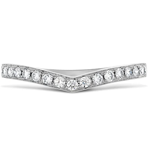 women's engagement rings with pear-shaped diamond -Hearts On Fire Lorelei Pointed Diamond Band