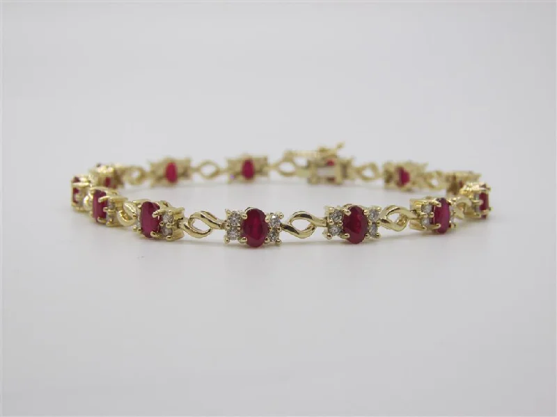 women's bracelets with vintage finish -Colored Stone Bracelet