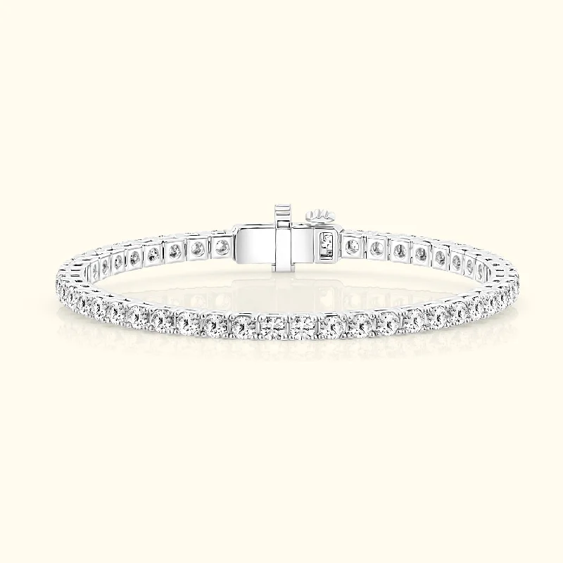 women's bracelets with layered chains -4.00ct Tennis Bracelet