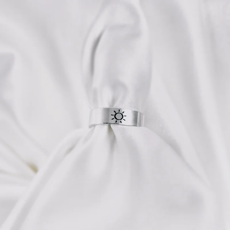 women's rings with rose-cut diamond -Sun Ring