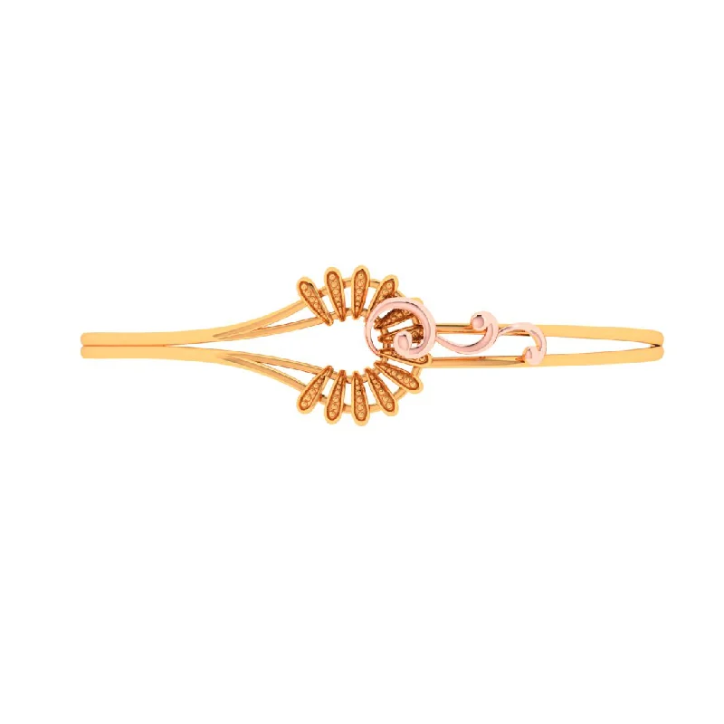 women's bracelets with simple elegance -Unique Designed 14k Gold Bracelet