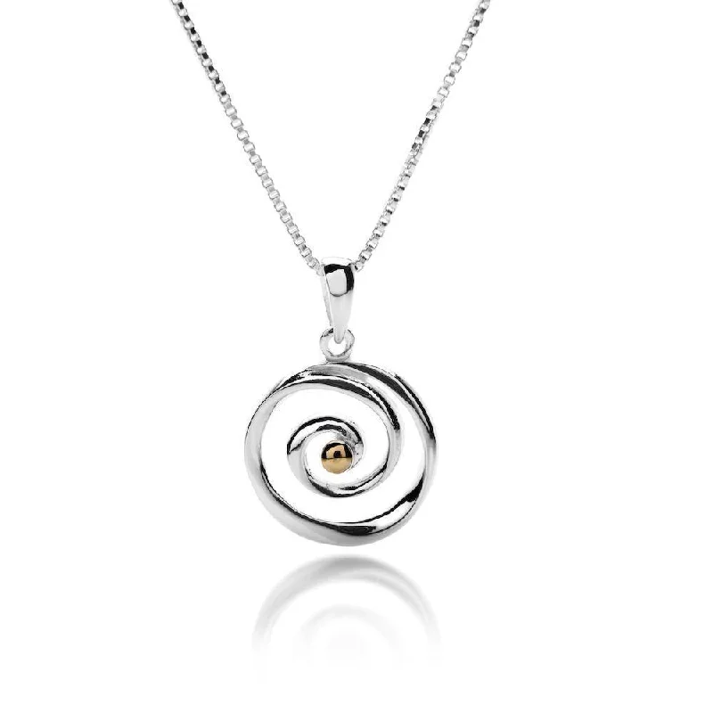 women's necklaces with twisted design -Sea Gems Swirl Pendant