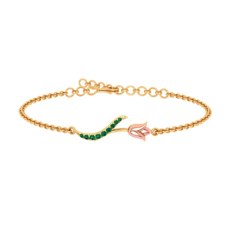 women's bracelets with dainty chain -Uniquely Crafted Gold Bracelets For Any Occasion