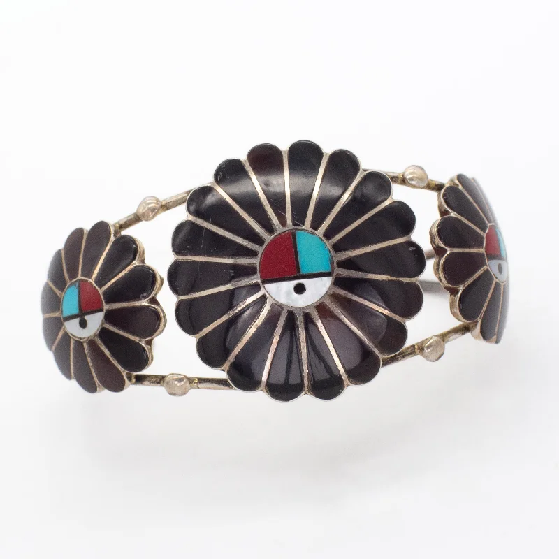 women's bracelets with opal -L.L. Dickson Zuni Handmade Sterling Silver Turquoise Coral Cuff Bracelet