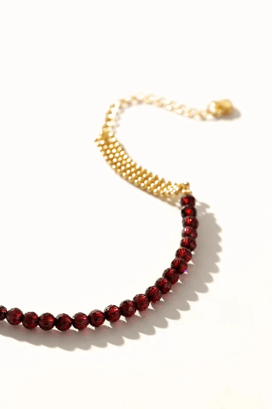 women's bracelets with minimalist style -Ruby Woven Gold Bracelet