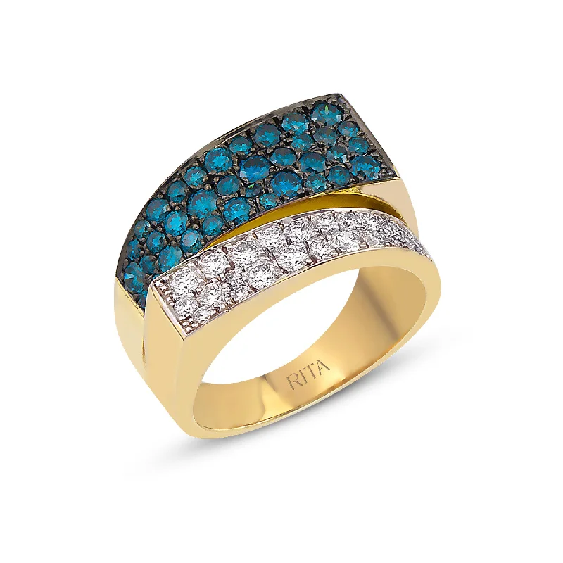 women's rings with large gemstone -Sorella Ring