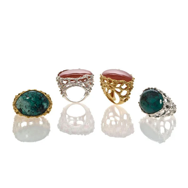 women's rings with delicate accents -Cage Ring