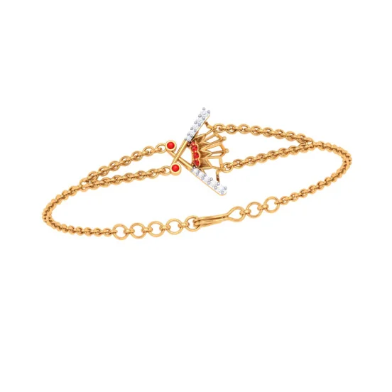 women's bracelets with minimalist style -Traditional Designer Gold Bracelet