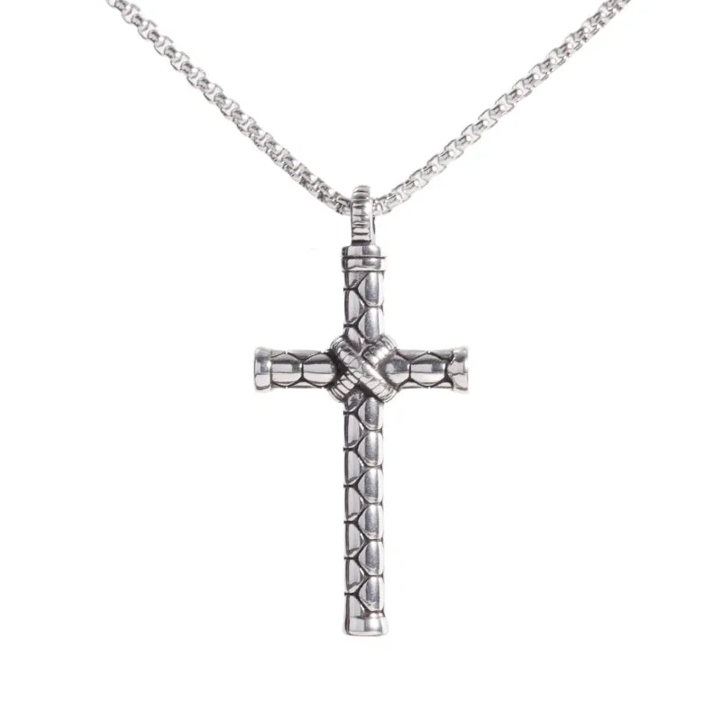 women's necklaces with geometric design -Stainless Steel Roman Latin Cross