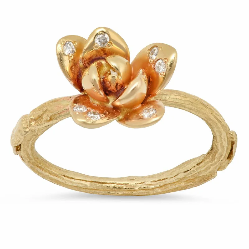 women's rings with three-stone design -Blossom Ring