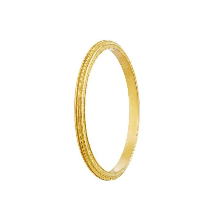 women's rings silver -Alex Monroe 18ct Gold Slim D-Shaped Reed Band Ring