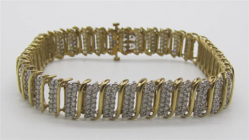 women's bracelets with layered bands -Diamond Bracelet