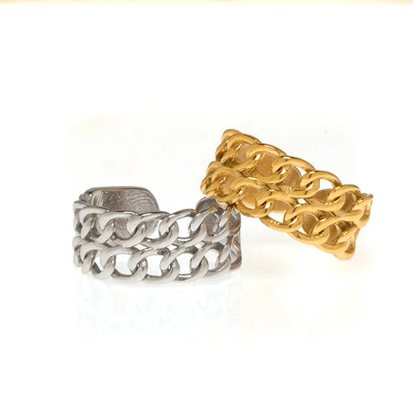 women's rings with bolder band -2 Chainz Ring