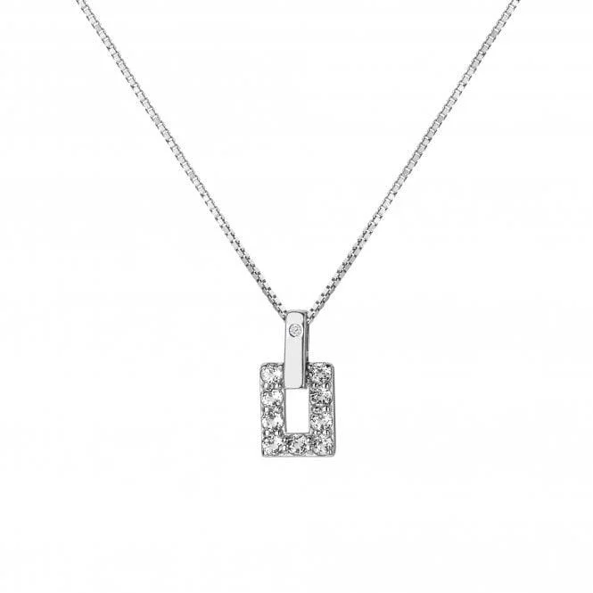 women's necklaces with adjustable chain -Hot Diamonds Silver Echo Pendant