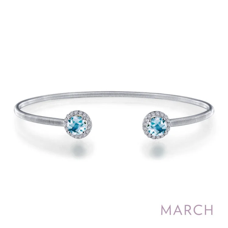 women's bracelets with pearl -March Birthstone Bracelet