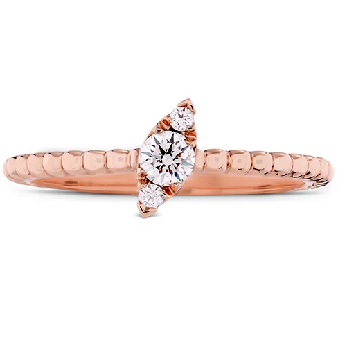 women's engagement rings with unique diamond cuts -Hearts On Fire Aerial Beaded Stackable Regal Angle Diamond Band