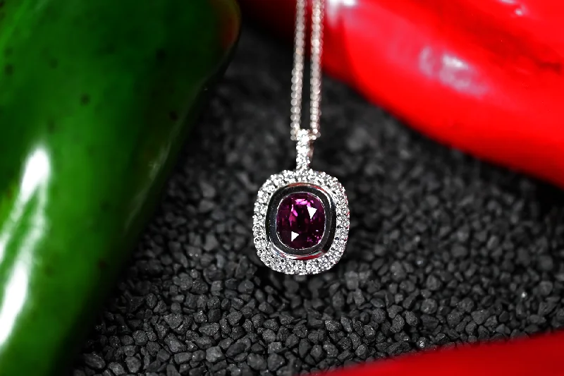 women's necklaces with sophisticated design -4.22CT Sapphire and Diamond Custom Pendant