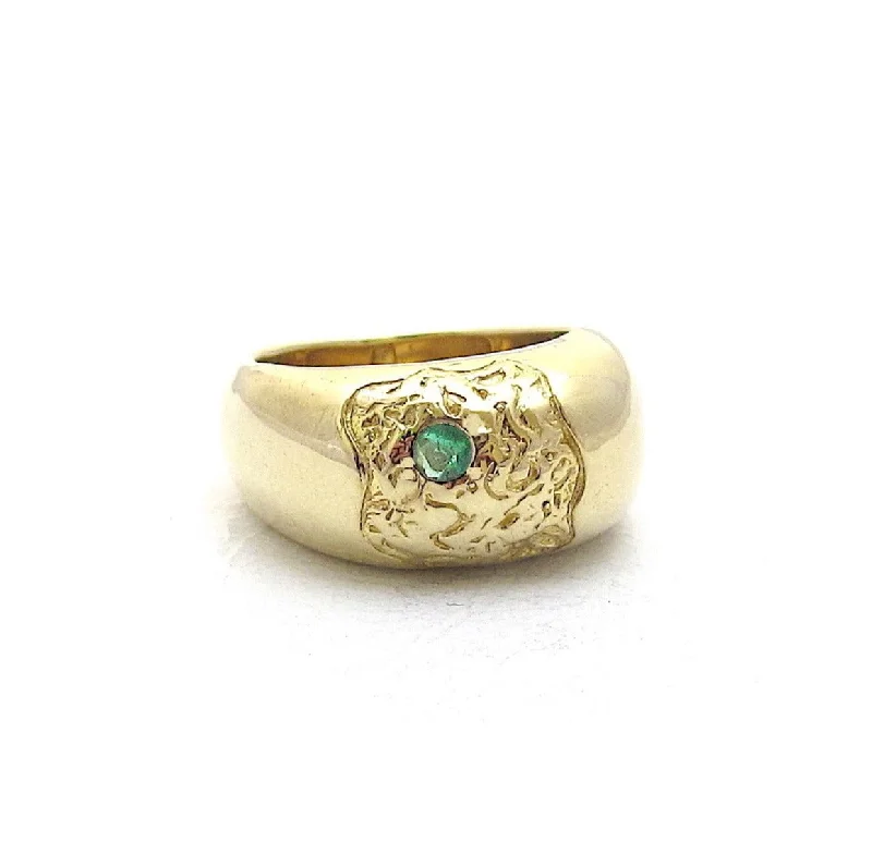 women's rings with diamond side stones -Fragment Signet Ring