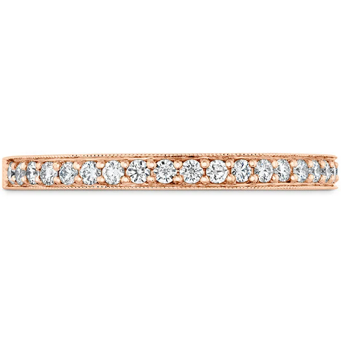 women's engagement rings with split band and halo -Hearts On Fire Liliana Milgrain Diamond Band