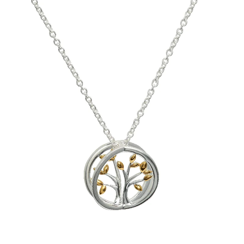 women's necklaces with statement necklace -Unique & Co Tree of Life - 18ct Gold Vermeil