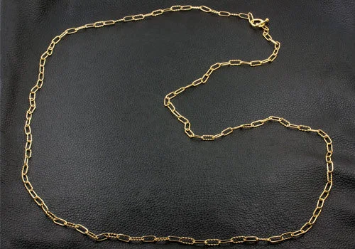 women's necklaces with elegant finish -Twist and Smooth Gold Chain