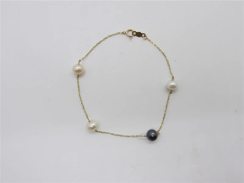 women's bracelets with large links -Pearl Bracelet