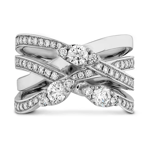 women's engagement rings with brilliant diamond shine -Hearts On Fire Aerial Diamond Right Hand Ring