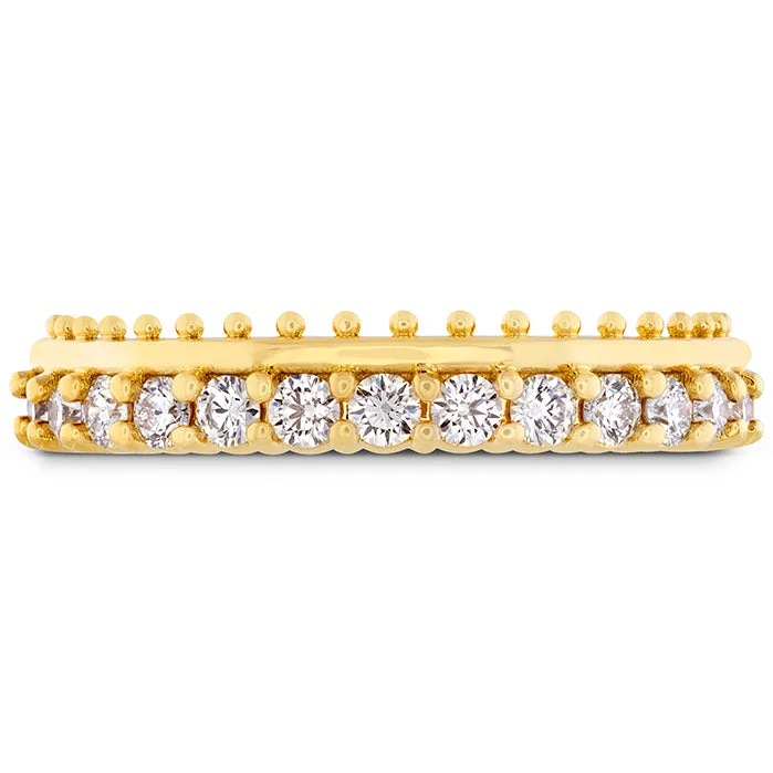 women's engagement rings with heart-shaped gemstone -Hearts On Fire Sloane Picot All In A Row Diamond Band