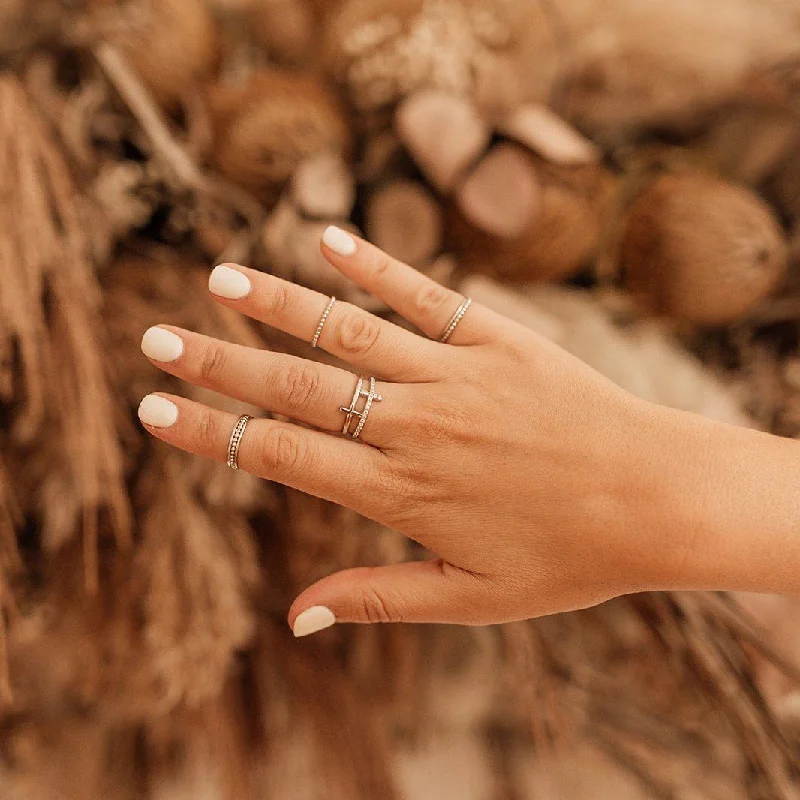 women's rings with gemstone -Sterling Silver Sunbeam Ring