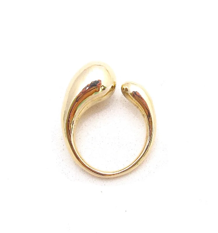 women's rings with polished finish -Fluid Ring