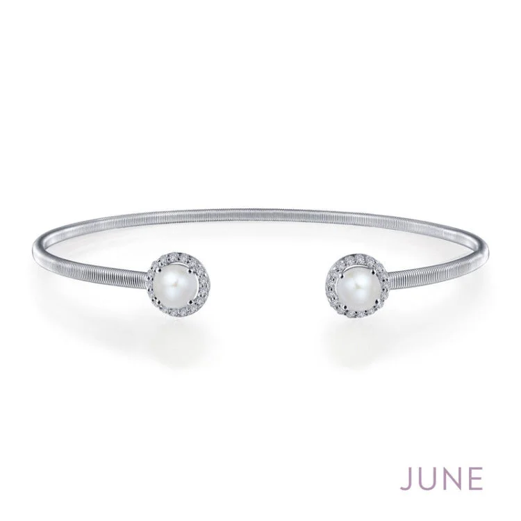 women's bracelets with geometric elegance -June Birthstone Bracelet