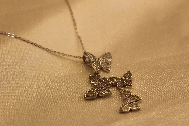 women's necklaces with contemporary look -Butterfly Forever